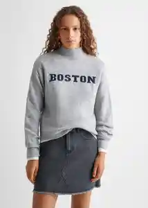 Buzo Jersey Boston Gris Claro Vigoré Talla 21 Teen Niñas Mango