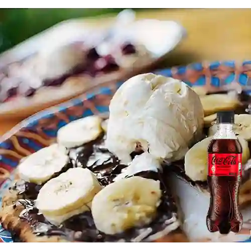 Combo Pizza Nutella + Coca Cola Sin Azúcar 400 ml