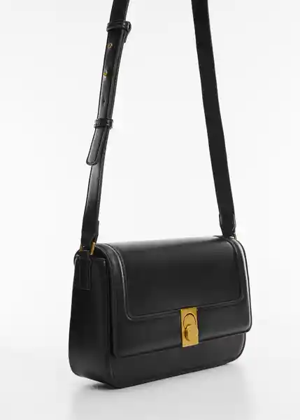 Bolso M Luxor Negro Talla 99 Mujer Mango