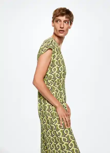 Mono Pleaty Verde Talla L Mujer Mango