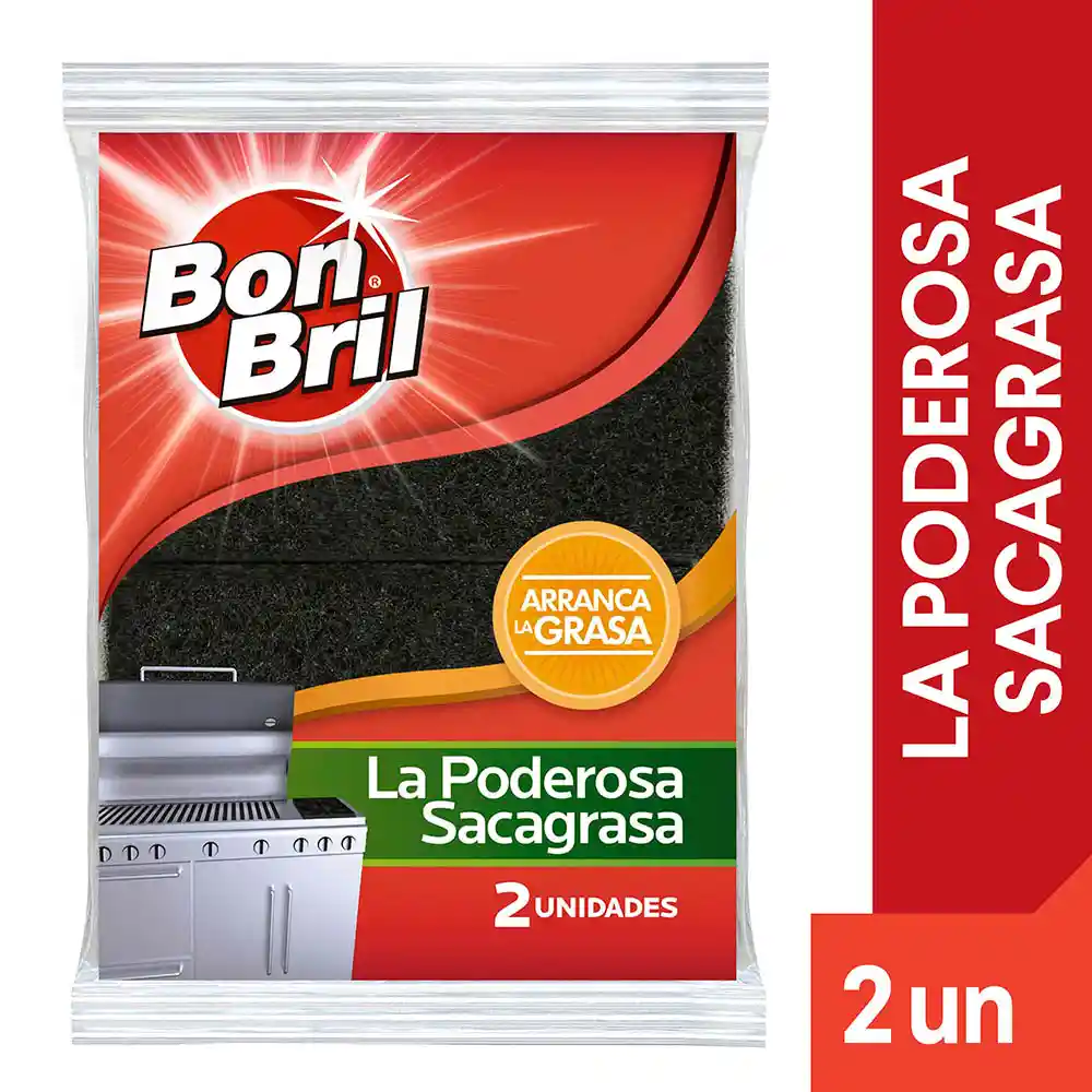 Abrasivo La Poderosa Sacagrasa Bon Bril 2 un 