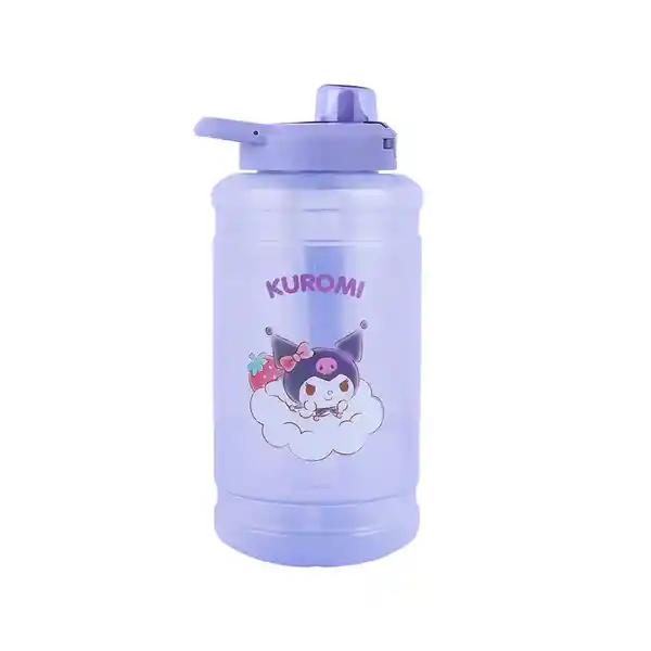 Vaso Plástico Tapa Abatible Sanrio Kuromi 1900 mL Miniso