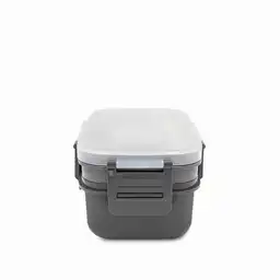Lonchera Con Dos Compartimentos Gris Ambiente Gourmet