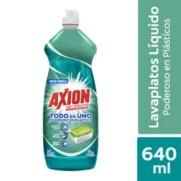 Lavaplatos Líquido Axion Poderoso en Plástico Botella 640 ml