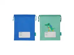 Set Bolsa Para Contenedores Azul y Verde 22 x 27 cm Casaideas