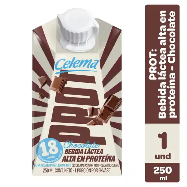 Celema Bebida Proteína Chocolate Tapa Rosca