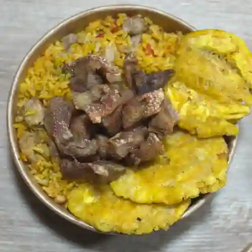 Paella chicharrón