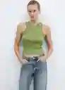 Top Karl Verde Talla S Mujer Mango