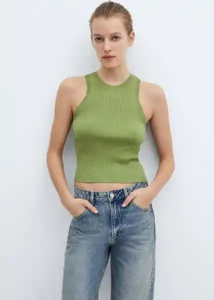 Top Karl Verde Talla S Mujer Mango