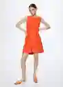 Vestido Bosco-H Coral Talla XS Mujer Mango