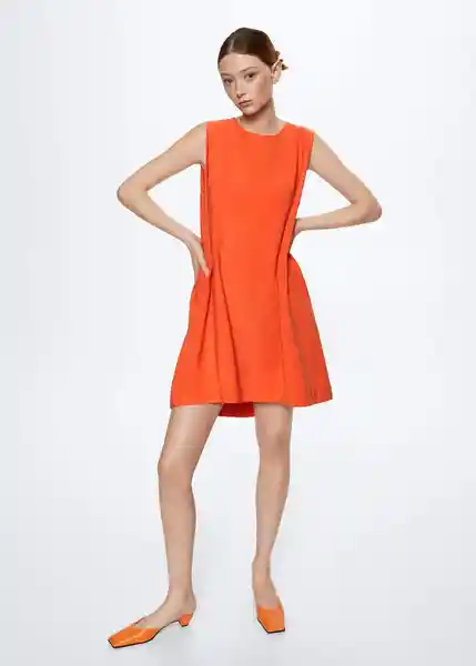 Vestido Bosco-H Coral Talla XS Mujer Mango