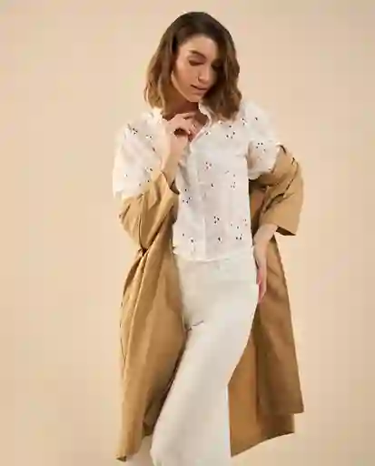 Camisa Celaje Blanco Claro Talla M 412G014 Esprit