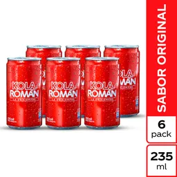 Gaseosa Kola Román x6 Und x235 ml