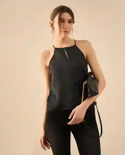 Camisa Jaguar Negro Ultraoscuro Talla S 412G007 Esprit