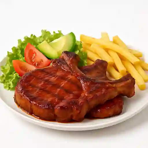 Chuleta a la BBQ