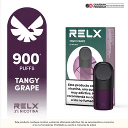 Relx Cápsula Pod Pro2 -1 Pod Tangy Grape 3% 900 Pf