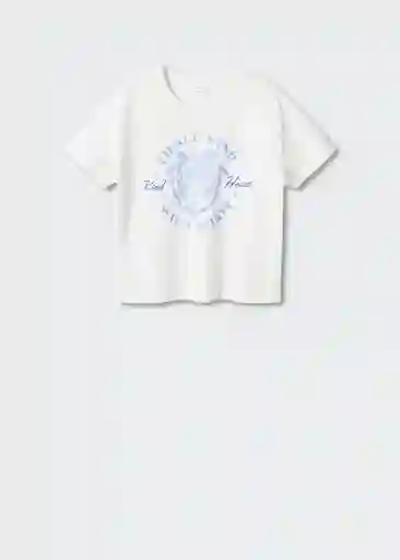 Camiseta Wild Off White Talla 19 Mango Teen Girl Mango