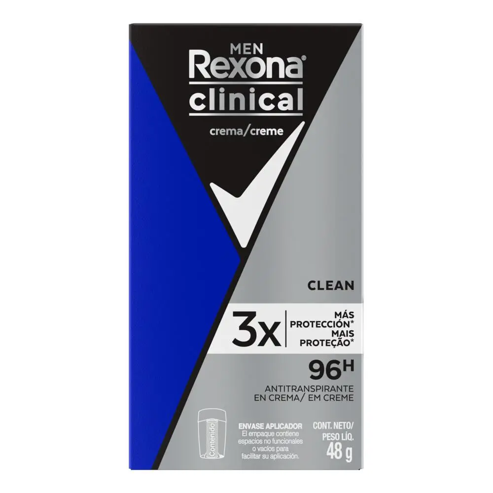 Rexona Antitranspirante para Hombre Clinical Clean en Crema
