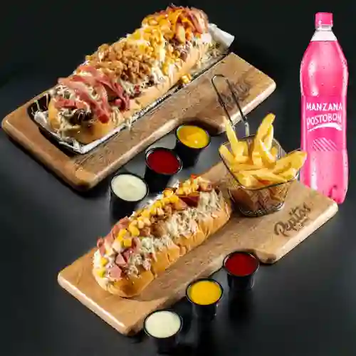Promo Pepitos 30Y20cm + Litro de Gaseosa