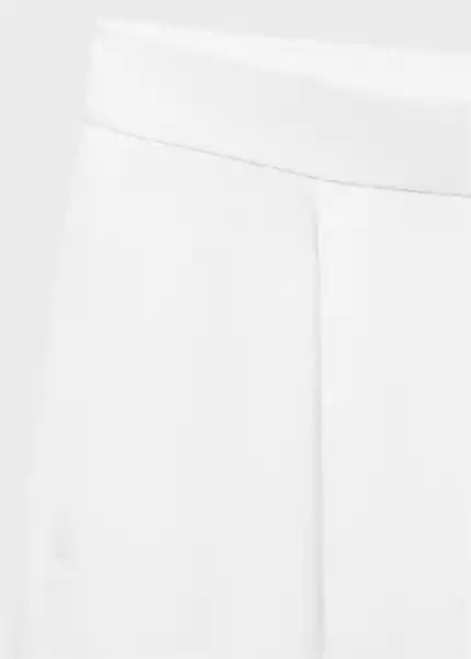 Pantalón Bruma Blanco Talla 38 Mujer Mango
