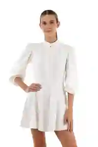 Vestido Corto Juliette Marfil Talla S Mercedes Campuzano