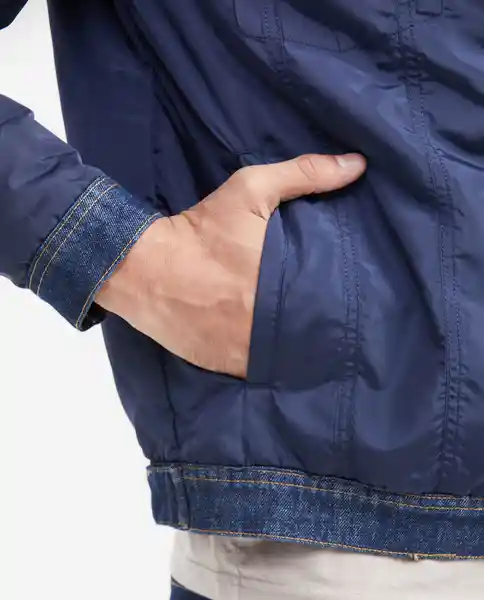 Chaqueta Trucker Denim Azul Dark Ultra Oscuro Talla M Chevignon