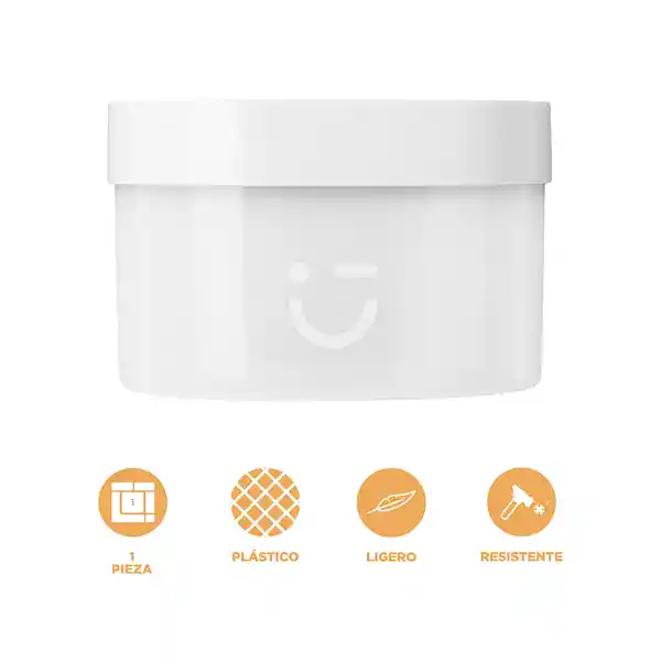 Organizador Plástico Serie Silvery Gray Gris Claro Miniso