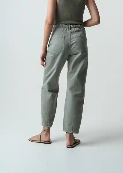 Pantalón Sorci Mujer Verde Calma Medio T 4 432G384 Naf Naf