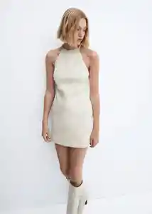 Vestido Goji Crudo Talla XS Mujer Mango