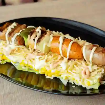 Pincho Billy sobre mazorca