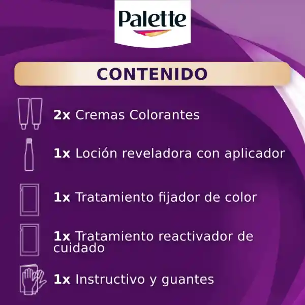 Tinte Palette Color Creme 1-1 Negro Azul