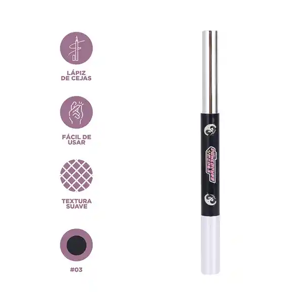 Lápiz Para Cejas Chicas Superpoderosas Bellota Tono 03 Miniso