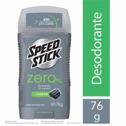 Speed Stick Desodorante en Barra para Hombre Zero% Carbón