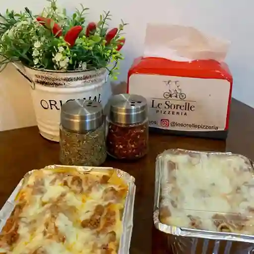 Lasaña de pollo congelada