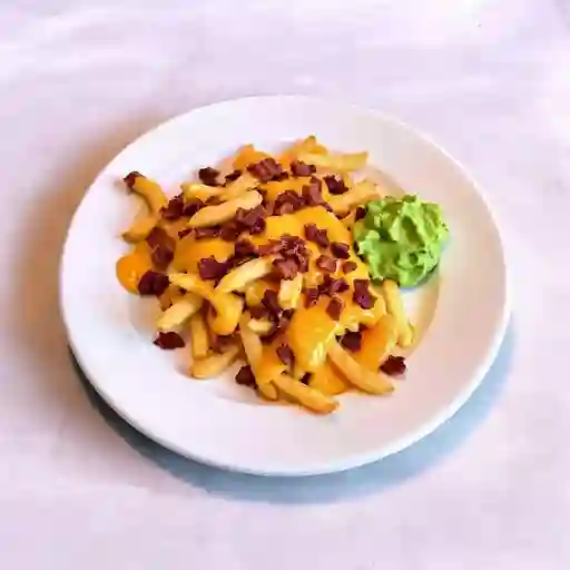 Papas Con Cheddar Y Tocineta