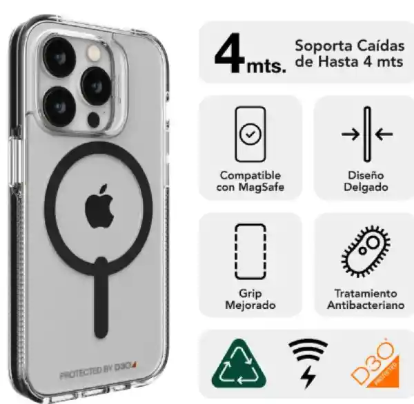 Gear4 Case Santa Cruz Snap Para iPhone 14 Pro Morado