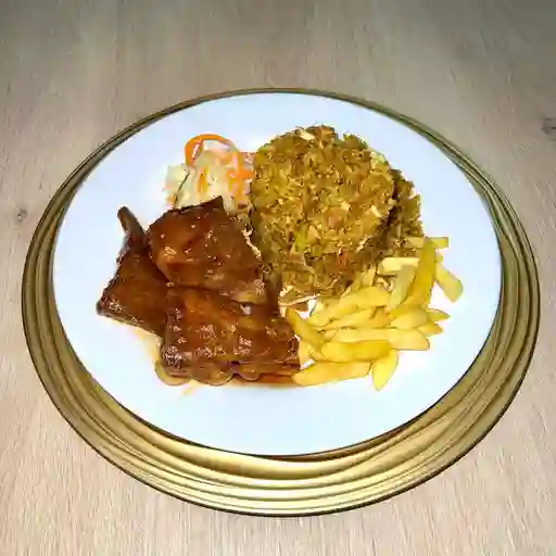 Arroz chino con costillas