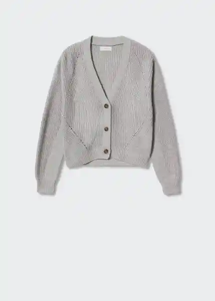 Chaqueta Cárdigan Ille Gris Claro Talla 20 Teen Niñas Mango