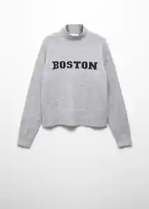 Buzo Jersey Boston Gris Claro Vigoré Talla 21 Teen Niñas Mango