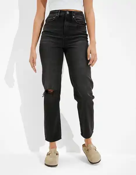 Jean Mujer Negro Talla 10 Regular American Eagle 34373649