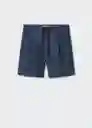 Short David Tejano Oscuro Talla 38 Hombre Mango