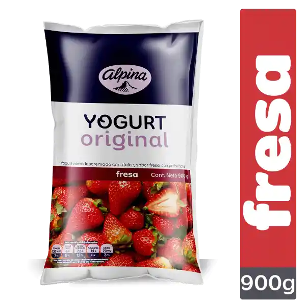 Alpina Yogurt Original Sabor a Fresa