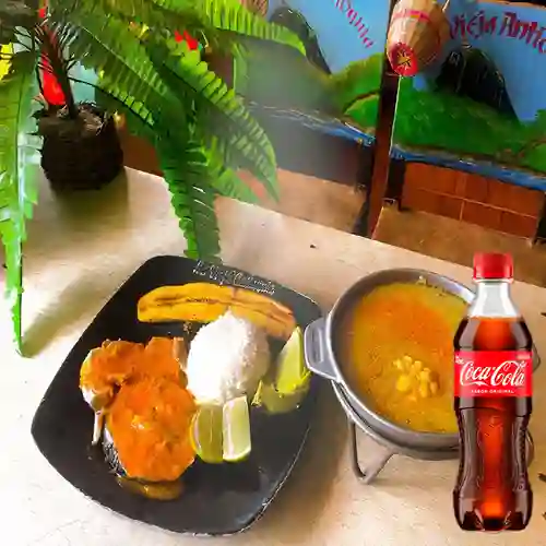 Combo Sancocho Pescado + Coca Cola Original 400 ml