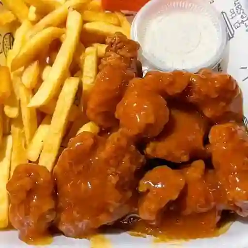 Arroz con pollo agridulce personal