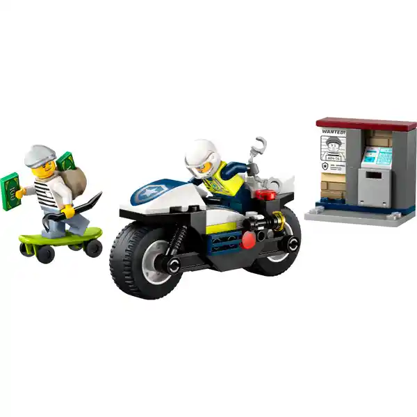 Set de Construcción Persecución en Moto de Policía Lego