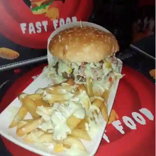 Hamburguesa Doble Pollo