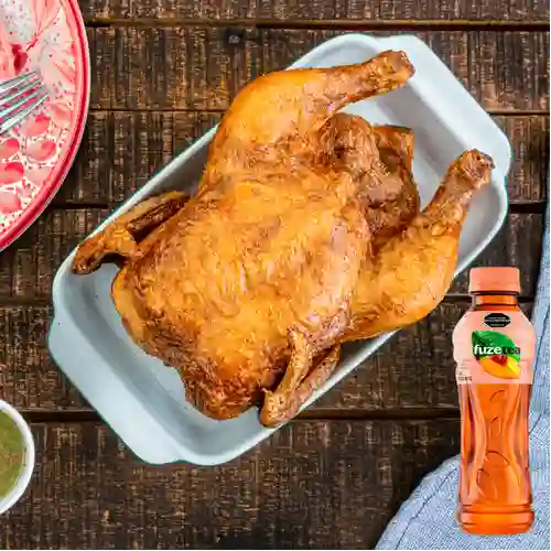 Combo 1 Pollo Tostadito + Fuze Tea Durazno 400ML