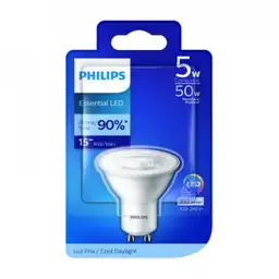 Philips Bombillo Dicroic Luz Fría 6500K 5W Gu10