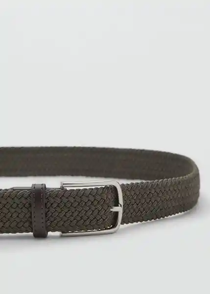 Cinturón Elastic Khaki Talla 90 Hombre Mango