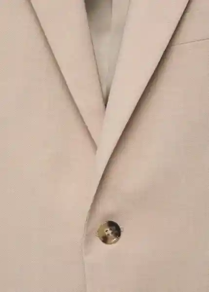 Blazer Americana Milan Beige Talla 46 Hombre Mango